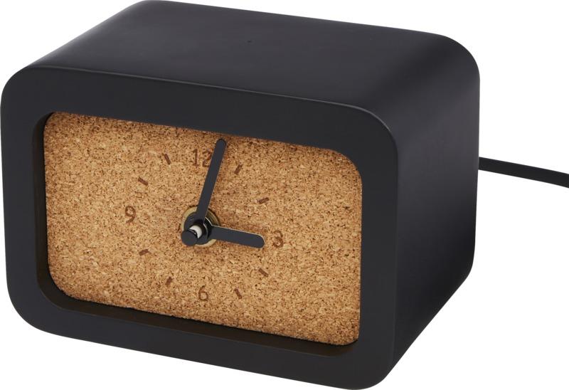 Momento wireless limestone charging desk clock