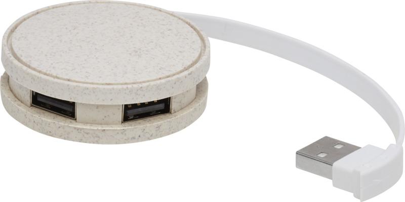 Kenzu wheat straw USB hub