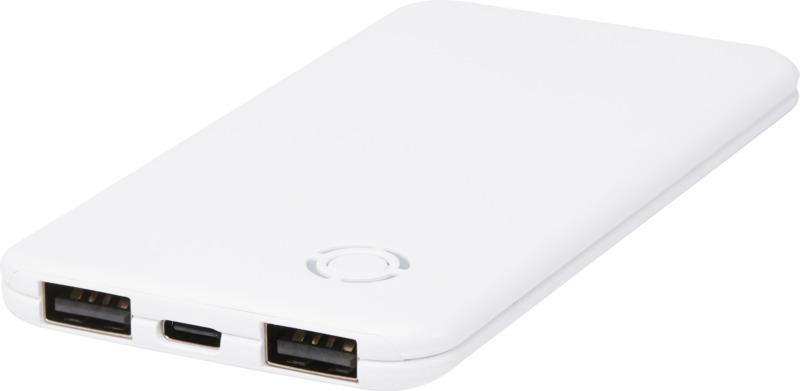 Slender 4000 mAh slim dual power bank