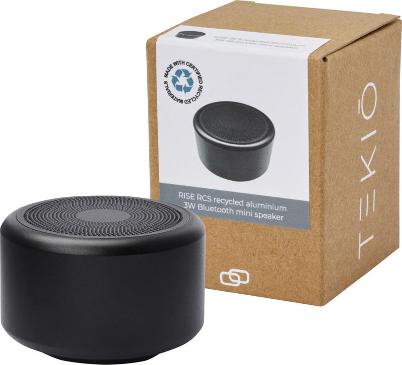 Rise 3W RCS recycled aluminium Bluetooth® mini speaker 