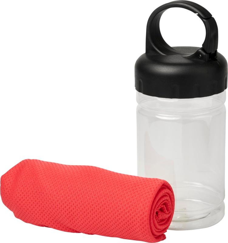Remy cooling towel in PET container