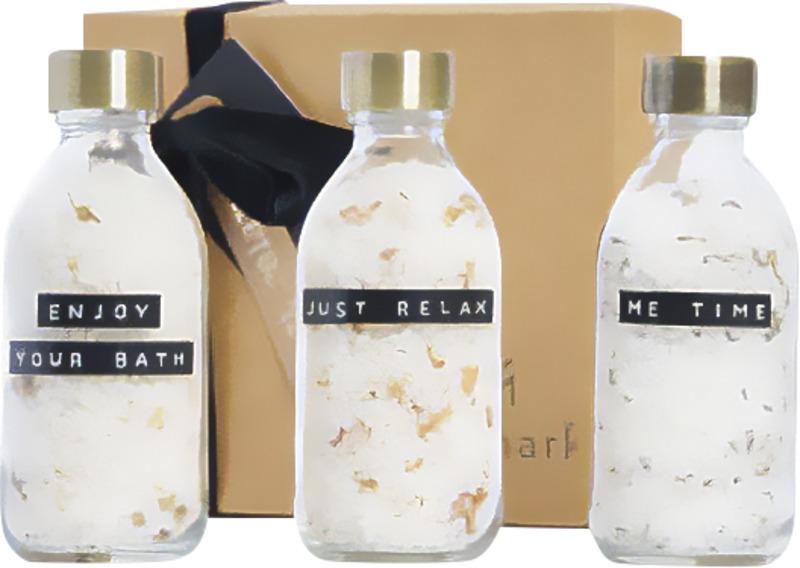 Wellmark Just Relax 3-piece 200 ml bath salt gift set