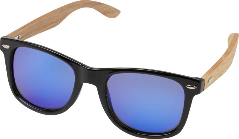 Hiru rPET/wood mirrored polarized sunglasses in gift box