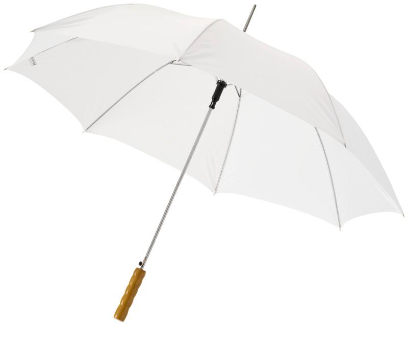 Lisa 23" auto open umbrella with wooden handle