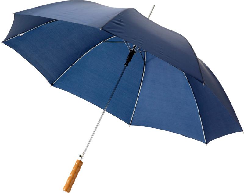 Lisa 23" auto open umbrella with wooden handle