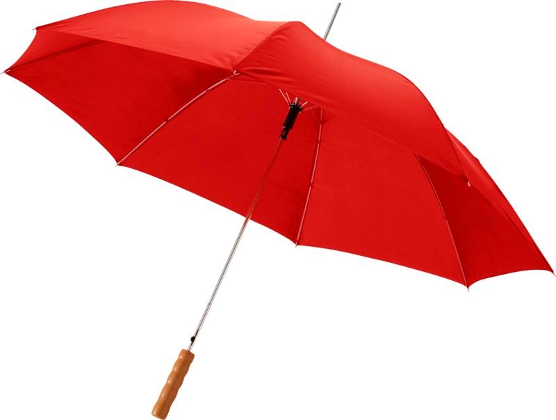 Lisa 23" auto open umbrella with wooden handle