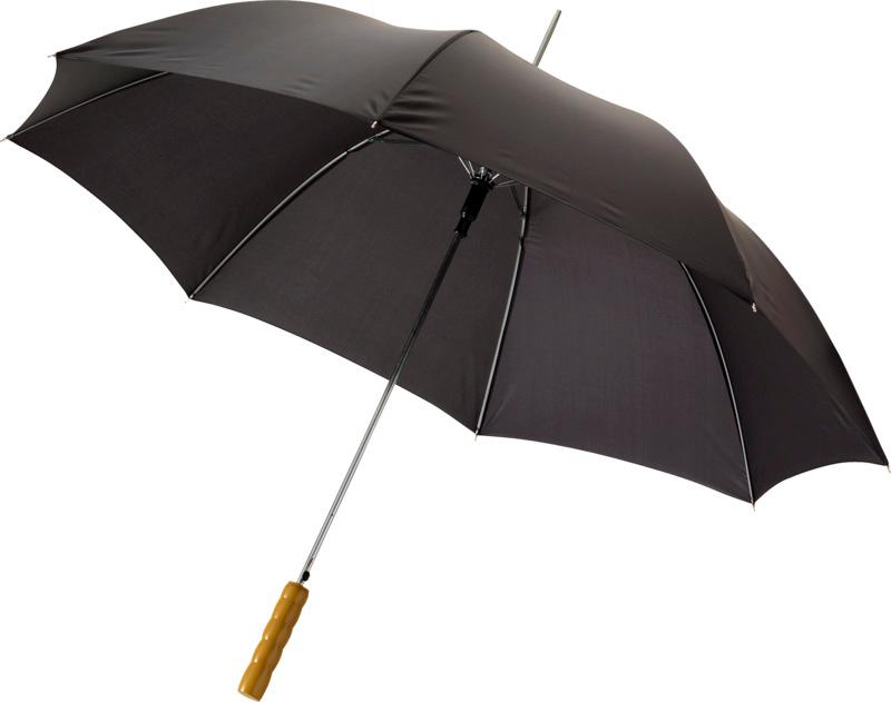 Lisa 23" auto open umbrella with wooden handle