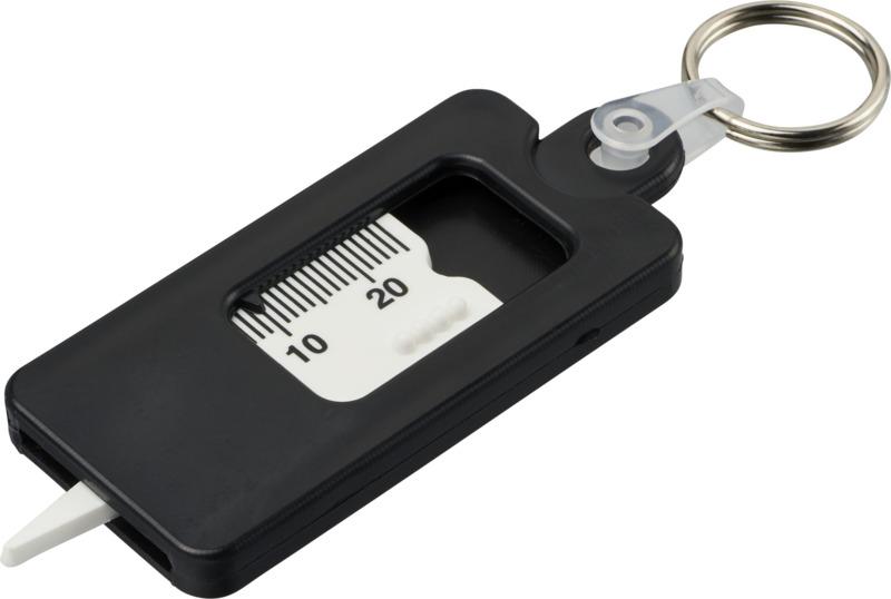 Kym recycled tyre tread check keychain