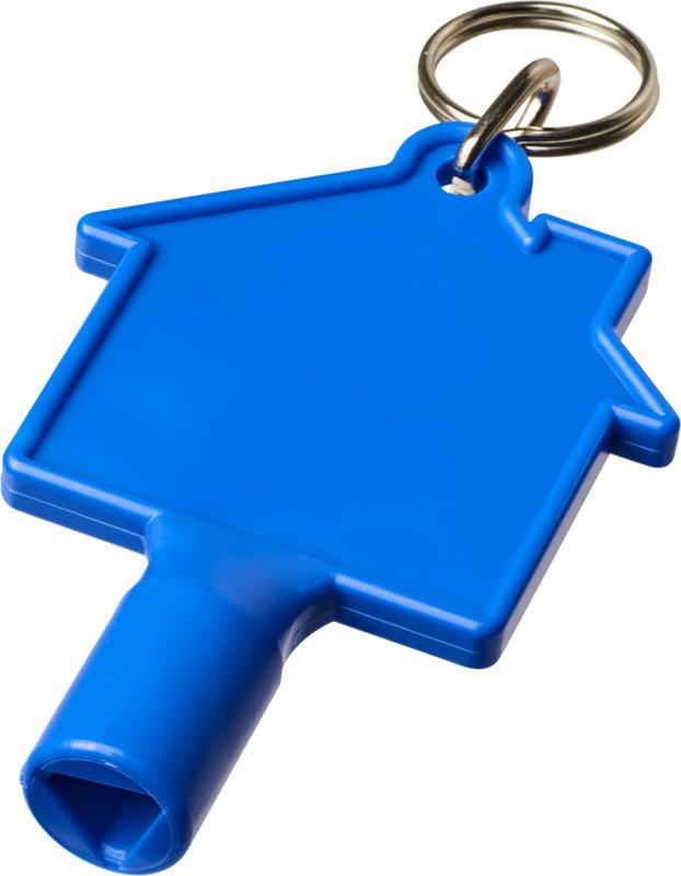 Maximilian house-shaped recycled utility key keychain