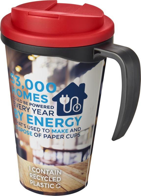 Brite-Americano® Grande 350 ml mug with spill-proof lid