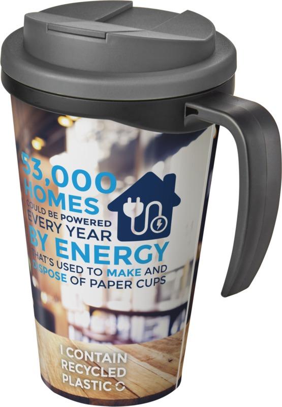 Brite-Americano® Grande 350 ml mug with spill-proof lid
