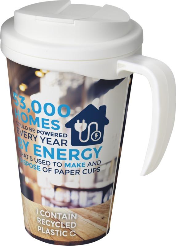 Brite-Americano® Grande 350 ml mug with spill-proof lid