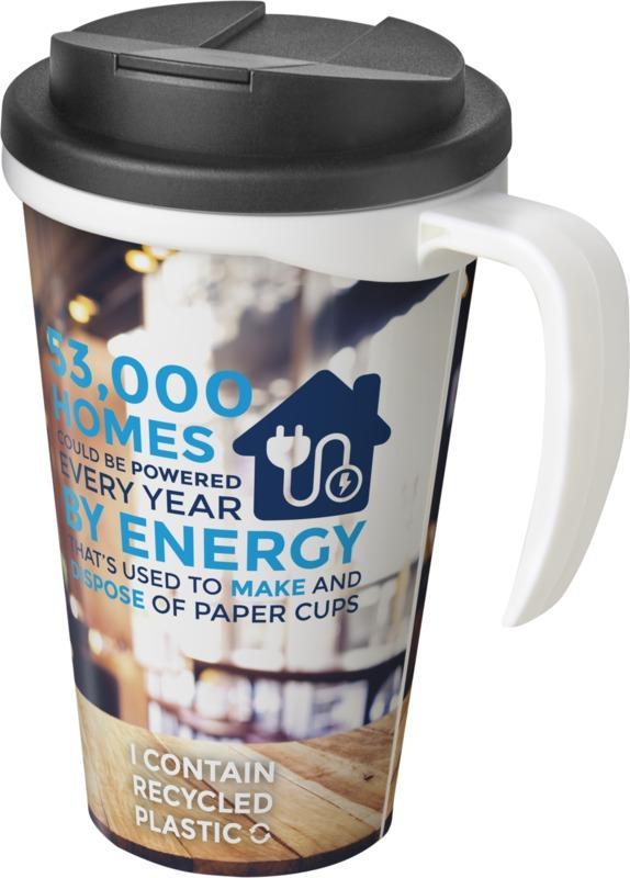 Brite-Americano® Grande 350 ml mug with spill-proof lid