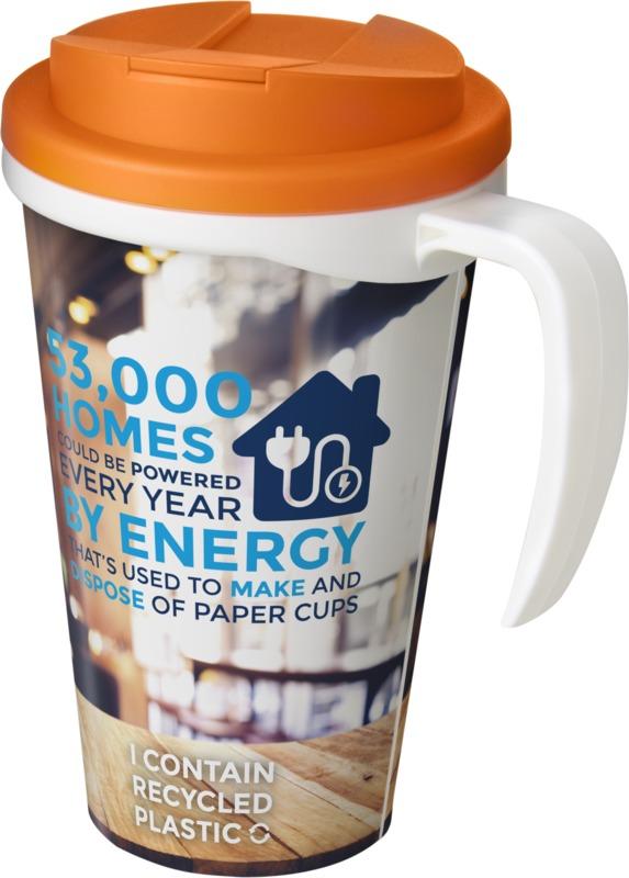 Brite-Americano® Grande 350 ml mug with spill-proof lid