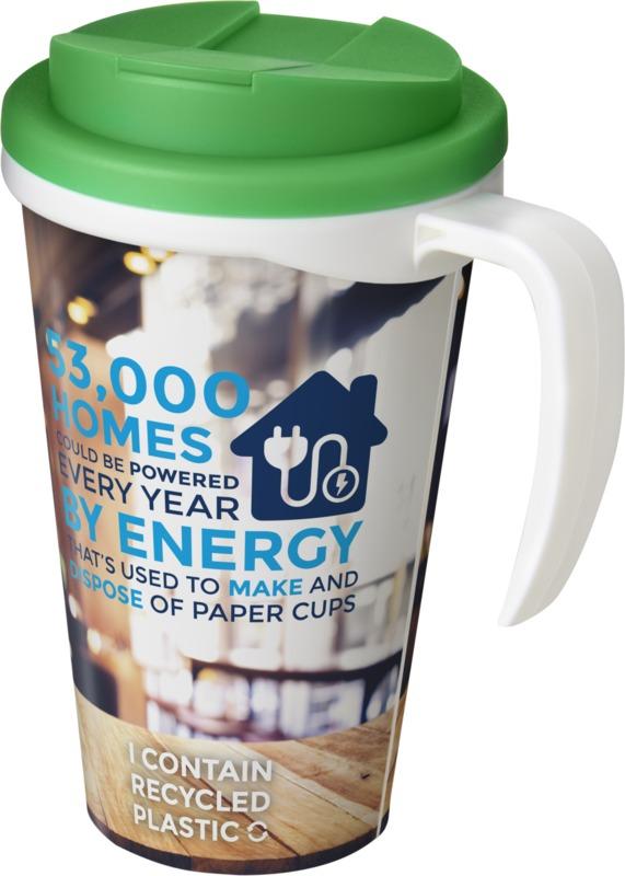 Brite-Americano® Grande 350 ml mug with spill-proof lid