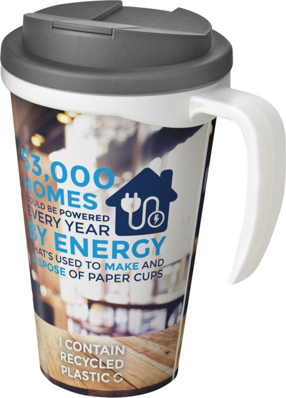 Brite-Americano® Grande 350 ml mug with spill-proof lid
