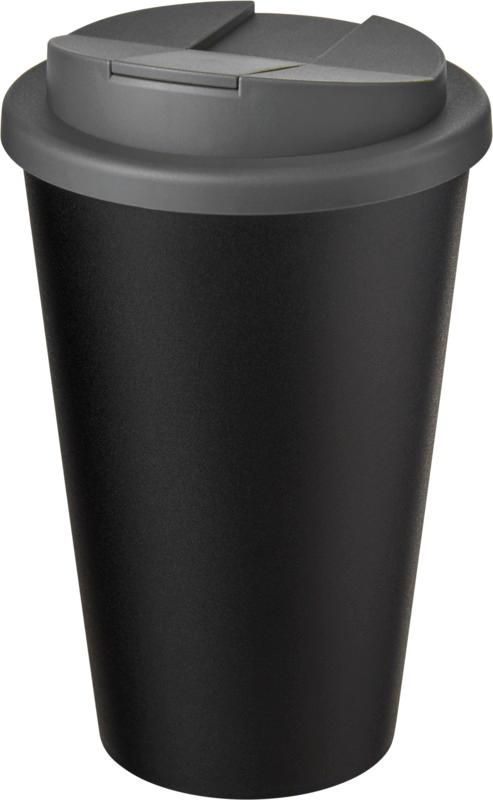 Americano® Eco 350 ml recycled tumbler with spill-proof lid