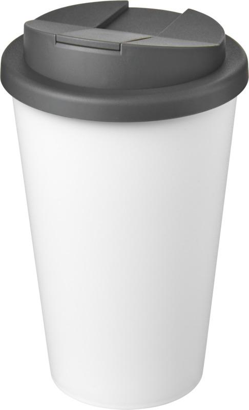 Americano® Eco 350 ml recycled tumbler with spill-proof lid