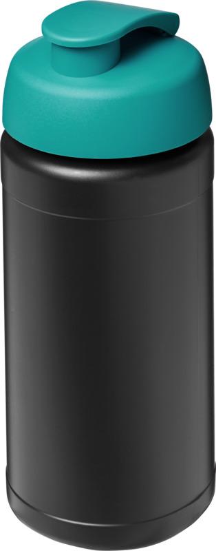 Baseline 500 ml recycled sport bottle with flip lid