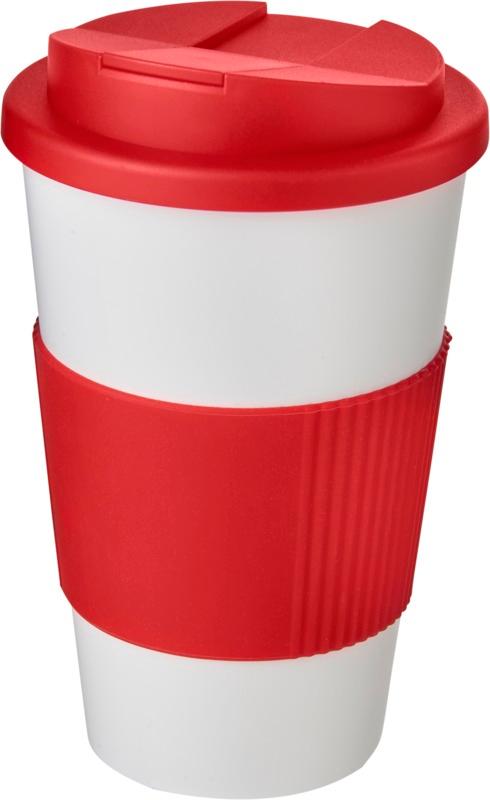 Americano® 350 ml tumbler with grip & spill-proof lid