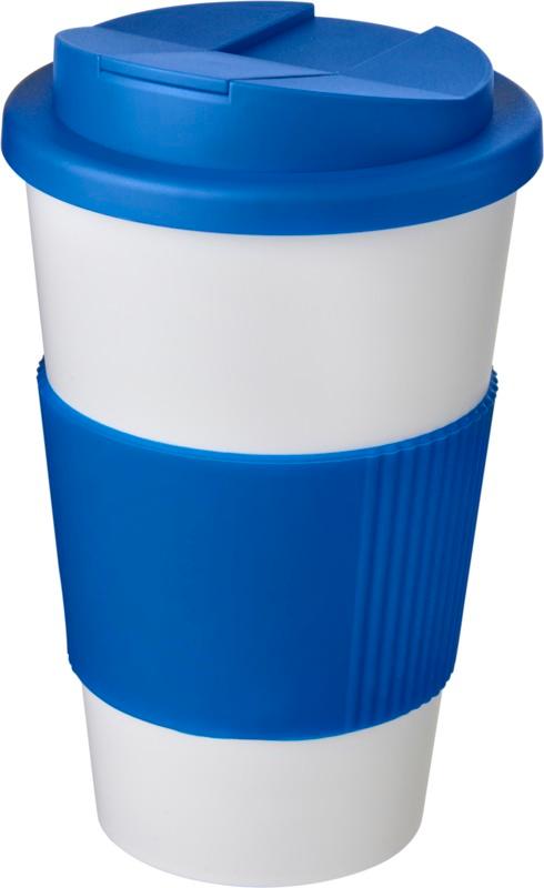 Americano® 350 ml tumbler with grip & spill-proof lid