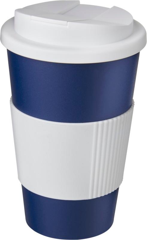Americano® 350 ml tumbler with grip & spill-proof lid