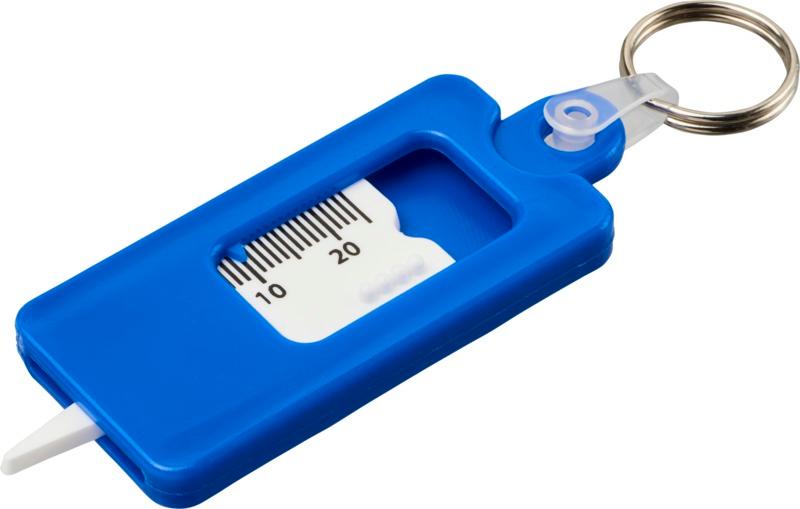 Kym tyre tread check keychain
