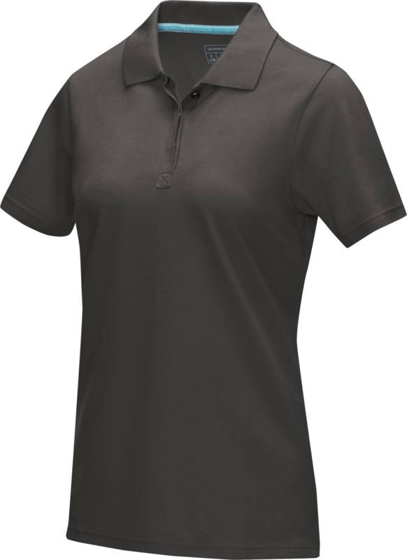 Graphite short sleeve women’s GOTS organic polo