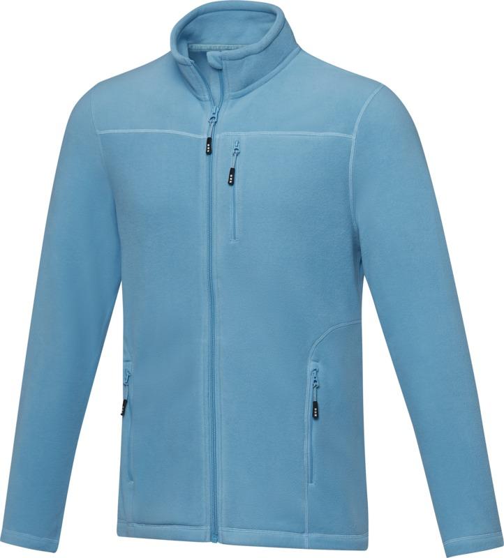 Amber men's GRS recycled full zip fleece jacket
