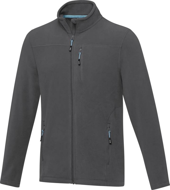 Amber men's GRS recycled full zip fleece jacket