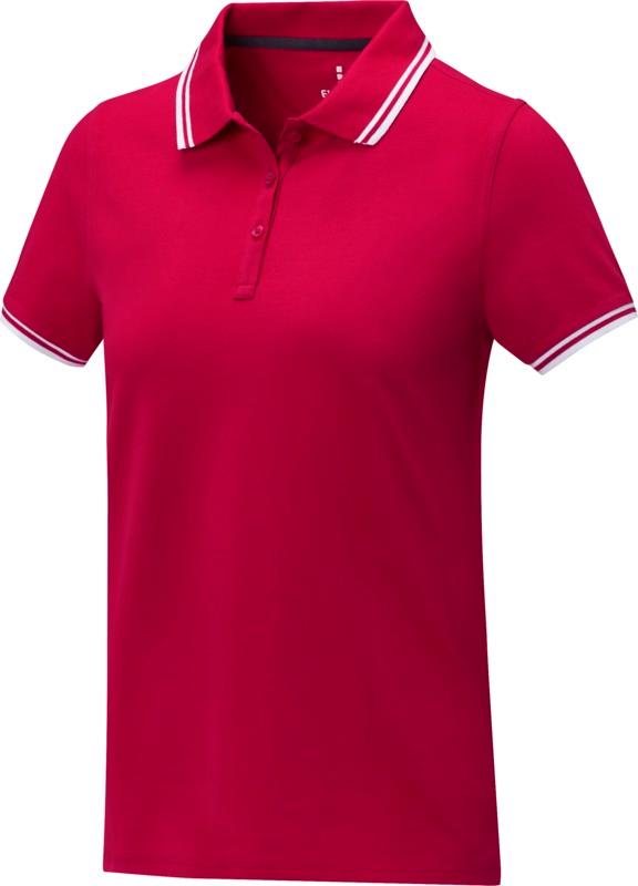 Amarago short sleeve women's tipping polo